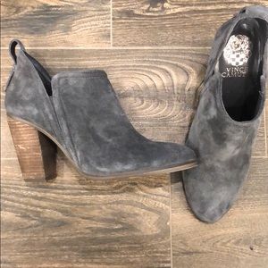 Black suede bootie